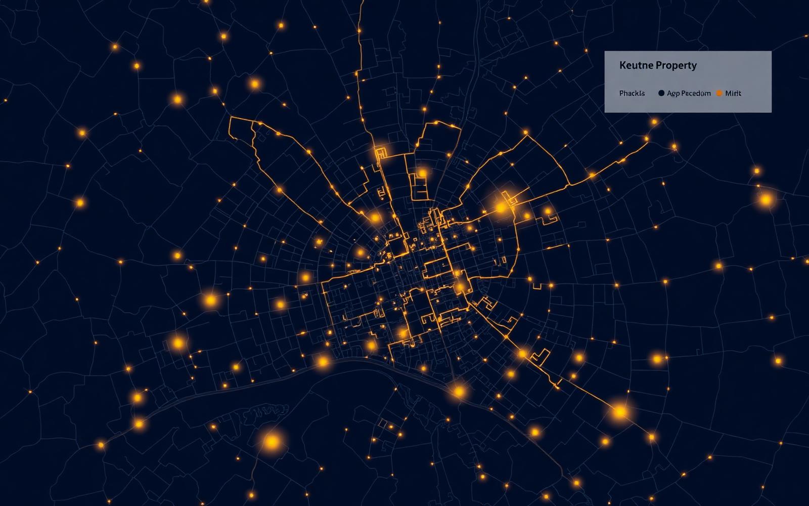 Abstract property data map visualization